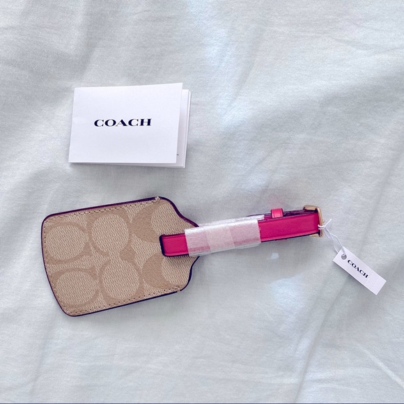 NWT Coach Luggage Tag in Signature Canvas - Picture 3 of 6